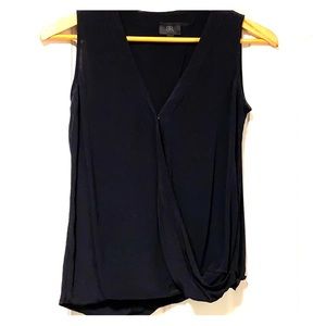 Black sleeveless top
